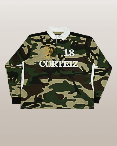 CORTEIZ PANELLED RUGBY SWEATSHIRT